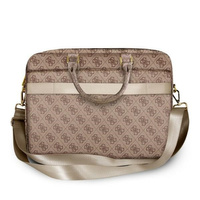 Guess Torba na laptopa Guess 4G Uptown brąz na laptopa do 16 cali