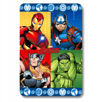Dziecięcy Koc Avengers Przytulny, Lekki, Wykonany z Poliestru 100x140 cm