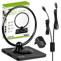Antena pokojowa ze wzmacniaczem DVB-T/T2 Vayox małe wymiary