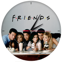 Zegar Ścienny Matowy Friends Wielobarwny