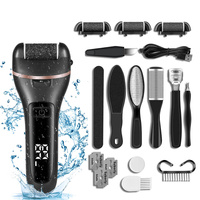 ELEKTRYCZNY PILNIK FREZARKA do stóp pięt tarka LCD LED + dodatkowe nasadki