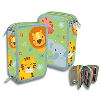 PIÓRNIK SZKOLNY INTO THE JUNGLE rozkładany z wyposażeniem 3 poziomowy