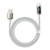 Kabel USB do USB-C BASEUS wyświetlacz 5A, 1m BIAŁY