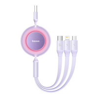 Kabel USB 3w1 Baseus Bright Mirror 3 Lightning USB-C 66W