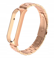 STALOWA BRANSOLETA PASEK DO XIAOMI MI BAND 5 - RÓŻ