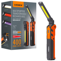 LATARKA LED VIDEX WIELOFUNKCYJNA ŁADOWANA 400 Lm